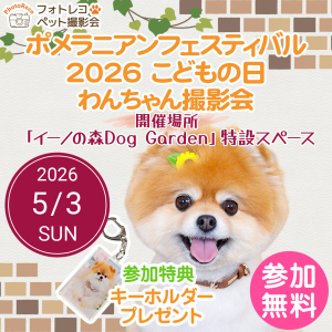 フォトレコペット撮影会@ポメフェス2026こどもの日